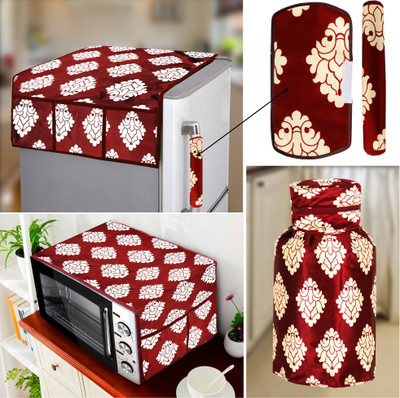 E-Retailer Refrigerator  Cover(Width: 99 cm, Maroon)