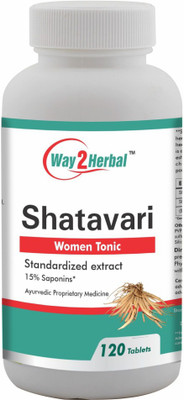 Way2Herbal Shatavari Tablets 500 mg(120 Tablets)