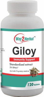 Way2Herbal Giloy Tablets 500 mg(120 Tablets)