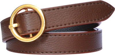 LOOPA Women Casual Brown Synthetic Belt