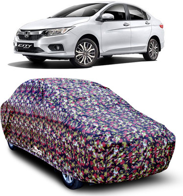 XAFO Car Cover For Honda City ZX (With Mirror Pockets)(Multicolor)