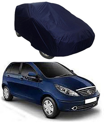 THE REAL ARV Car Cover For Tata Indica Vista (With Mirror Pockets)(Blue)