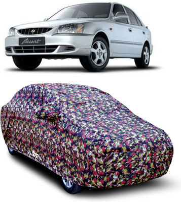 XAFO Car Cover For Hyundai Accent Viva (With Mirror Pockets)(Multicolor)