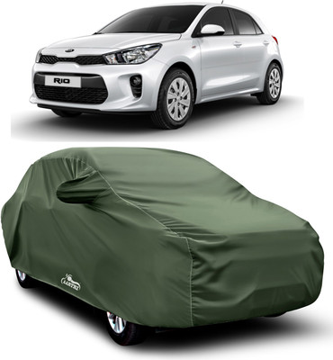 XAFO Car Cover For Kia Rio (With Mirror Pockets)(Green)