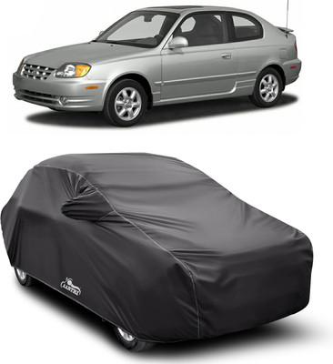 XAFO Car Cover For Hyundai Accent (With Mirror Pockets)(Grey)