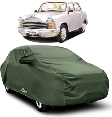 XAFO Car Cover For HM Ambassador MPFi (With Mirror Pockets)(Green)