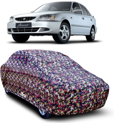 VITSOA Car Cover For Hyundai Accent Viva (With Mirror Pockets)(Multicolor)