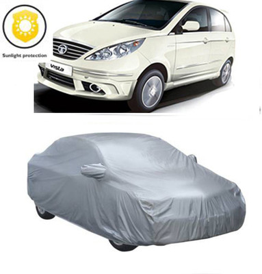 RPSENTTERPR Car Cover For Tata Vista Tech (With Mirror Pockets)(Silver, For 2020 Models)
