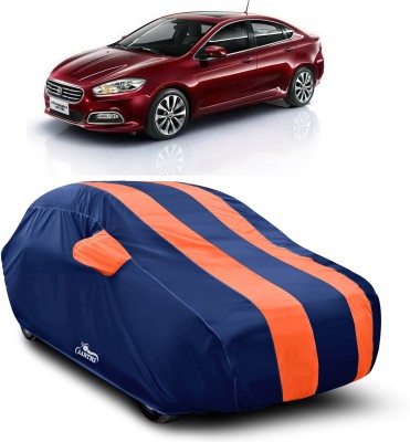 VITSOA Car Cover For Fiat Viaggio (With Mirror Pockets)(Orange)