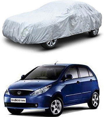 WildKraftZ Car Cover For Tata Vista (Without Mirror Pockets)(Silver)