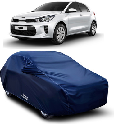 XAFO Car Cover For Kia Rio (With Mirror Pockets)(Blue)