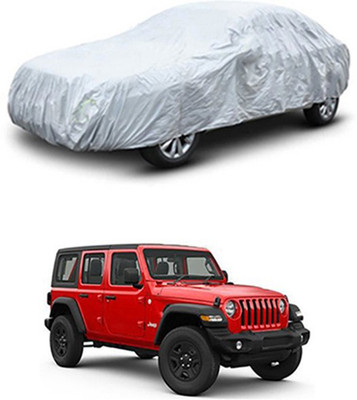 Wadhwa Creations Car Cover For Jeep Universal For Car (Without Mirror Pockets)(Silver)