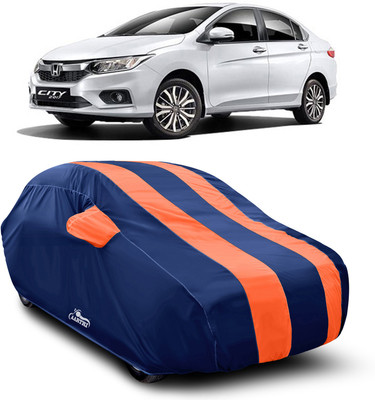 XAFO Car Cover For Honda City ZX (With Mirror Pockets)(Orange)