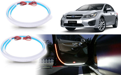Selifaur 2 Pcs 48 Inch Car Door Opening Warning LED Strips Safety Light For impreza Car Fancy Lights(Red, White)