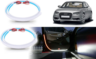 Selifaur 2 Pcs 48 Inch Car Door Opening Warning LED Strips Safety Light For A6 Car Fancy Lights(Red, White)