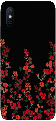 Yuphoria Back Cover for Redmi 9i(Black, Red, Grip Case, Silicon, Pack of: 1)