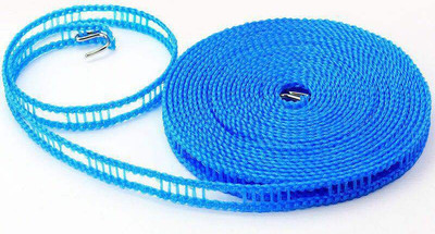 MYYNTI Clothesline Windproof Anti-Slip Clothes Washing Line Drying Nylon Rope with Hooks Multicolor(Length: 5 m, Diameter: 20 mm)