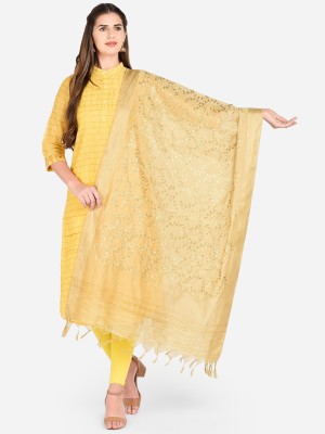 DUPATTA BAZAAR Silk Blend Embroidered Women Dupatta