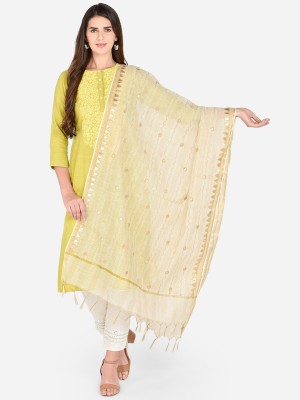 DUPATTA BAZAAR Pure Cotton Embroidered Women Dupatta