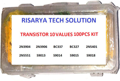 RISARYA 10 VALUES 100PCS TRANSISTOR KIT OF MOST POPULAR TO-92 PACKAGE TRANSISTOR Electronic Components Electronic Hobby Kit
