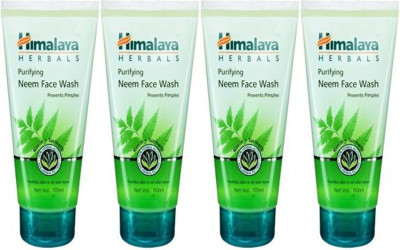 HIMALAYA NEEM FACE WASH 50ML PACK 4 Face Wash(200 ml)