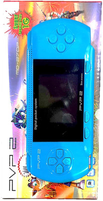Clubics PVP2 - Gaming Console Video Game 16 bit for Kids (Lite Blue) with Super Mario, Contra 1 GB with Super Mario 1 GB with Super Mario(Sky Blue)