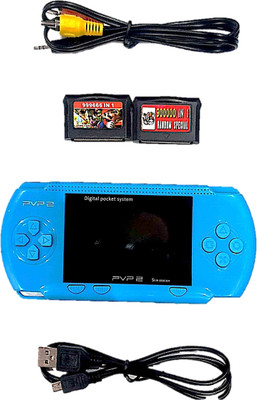 Clubics PVP2 - Video Game for Kids (Lite Blue) 1 GB with Super Mario 1 GB with Super Mario(Sky Blue)
