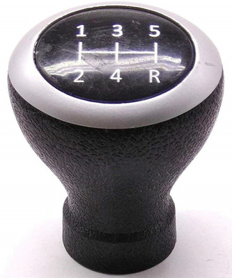 Adhvik Rubber, Plastic Gear Knob(Black)
