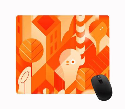 ARTBUG Designer Printed Non-Slip Soft Mouse Pad for Optical/Laser Mouse (23cm x 19cm)- 082 Non Slip Base Mousepad(Multicolor)