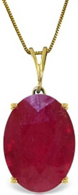 RATAN BAZAAR Ruby Stone Pendant Manik Stone 5.25 carat Stone Astrological Purpose Certified Gold-plated Ruby Stone Pendant