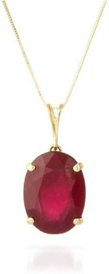 KUNDLI GEMS Gold-plated Ruby Stone Pendant