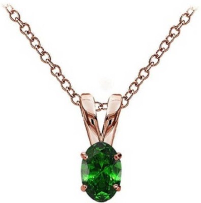 Jaipur Gemstone Emerald Stone Pendant Panna 6.00 carat stone Unheated & untreated Lab Certified for men & women Gold-plated Emerald Stone Pendant