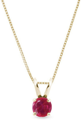 KUNDLI GEMS Ruby Stone pendant Natural Stone 6.25 ratti Stone Unheated Untreated Stone Astrological Purpose for unisex Gold-plated Ruby Stone Pendant