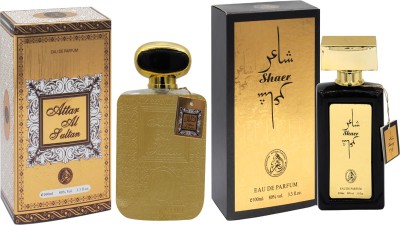 AL FAKHR Attar Al Sultan & Shaer Eau De Parfum 100 ml combo Eau de Parfum  -  200 ml(For Men)
