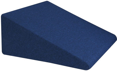 METRON Firm Supportive Multi Purpose Bed Wedge Pillow Foam Solid Orthopaedic Pillow Pack of 1(Blue)