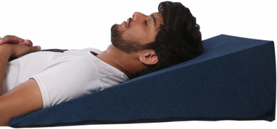 METRON Semi Long Firm Supportive Bed Wedge Cushion Foam Solid Orthopaedic Pillow Pack of 1(Multicolor)
