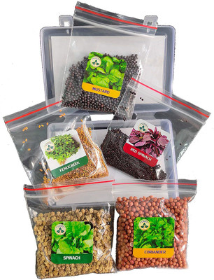 CYBEXIS 5-Varieties-5 Varieties of Leafy Vegetable Seeds Seed(10 g)