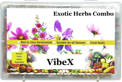 VibeX 50-Varieties-Exotic Herbs Combo Seed(1750 per packet)