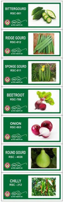 VibeX VXI-32-7-Varieties-F1 Hybrid Vegetable Seeds Combo Seed(245 per packet)