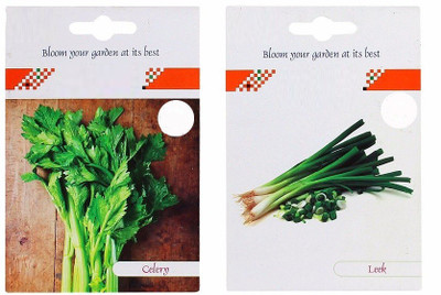 VibeX 2-Varieties-Celery, Leek Seed(70 per packet)