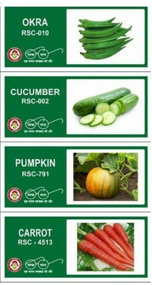 CYBEXIS 4-Varieties-Top Selling Vegetable Seeds Combo Seed(10 g)