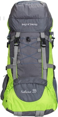 AdventIQ Stylish Travelling-Hiking-Trekking Adventure Polyester Rucksack Backpack (BNP RS02) Rucksack  - 55 L(Green, Grey)