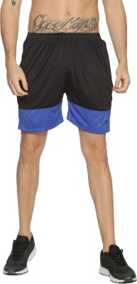 HPS Sports Solid Men Black Regular Shorts