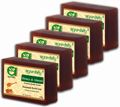 Ayurdaily Honey & Almond Soap(5 x 125 g)