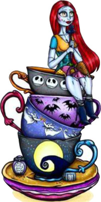 nirmal décor 30 cm Miracle Girl Sitting On A Cup Plate Magnetic Sticker(Pack of 1)