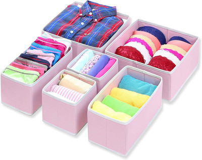 HOUSE OF QUIRK Shelf Organizers(Pink, Carbon Fiber)