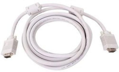 TERABYTE  TV-out Cable 15 Pin Male to Male VGA Cable (3M, White)(White, For Computer)