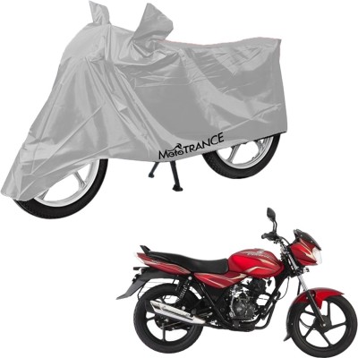 MOTOTRANCE Two Wheeler Cover for Bajaj(Discover 125 DTS-i, Silver)