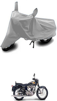 WildKraftZ Two Wheeler Cover for Royal Enfield(Twin spark, Silver)