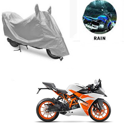 RPSENTTERPR Waterproof Two Wheeler Cover for KTM(Duke 200, Silver)